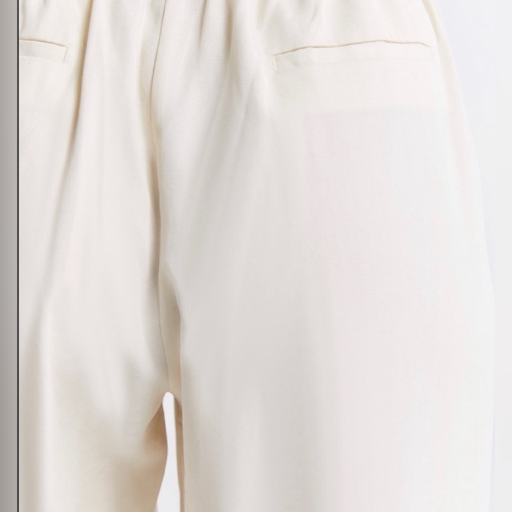 Latellier Linen and Cotton blend wide leg casual pants trousers L new - Picture 3 of 3